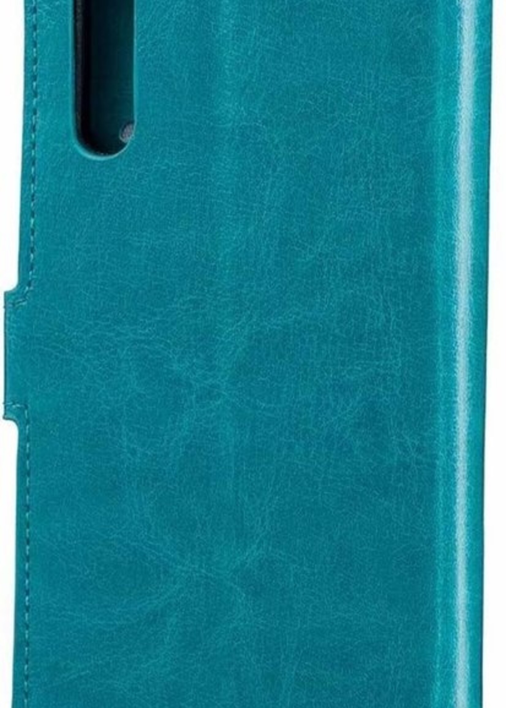 BTH Hoesje Geschikt voor Samsung Galaxy A50 Hoesje Book Case Hoes Portemonnee Cover Walletcase - Hoes Geschikt voor Samsung A50 Hoes Bookcase Hoesje - Turquoise