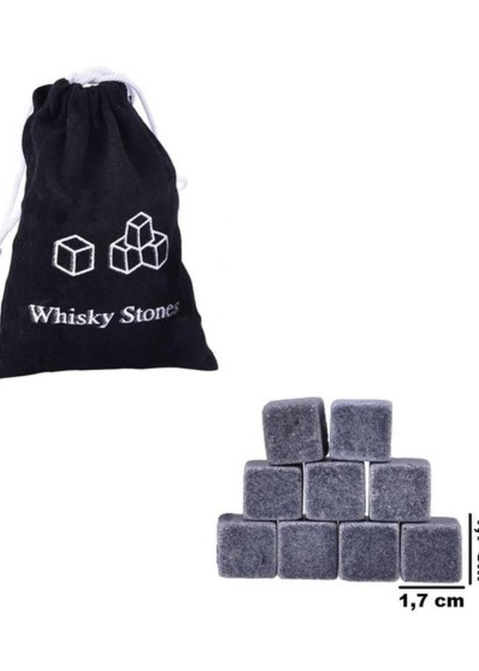 BTH Whiskey Stones Whiskey Stenen Luxe Herbuikbare Ijsblokjes - 9 stuks
