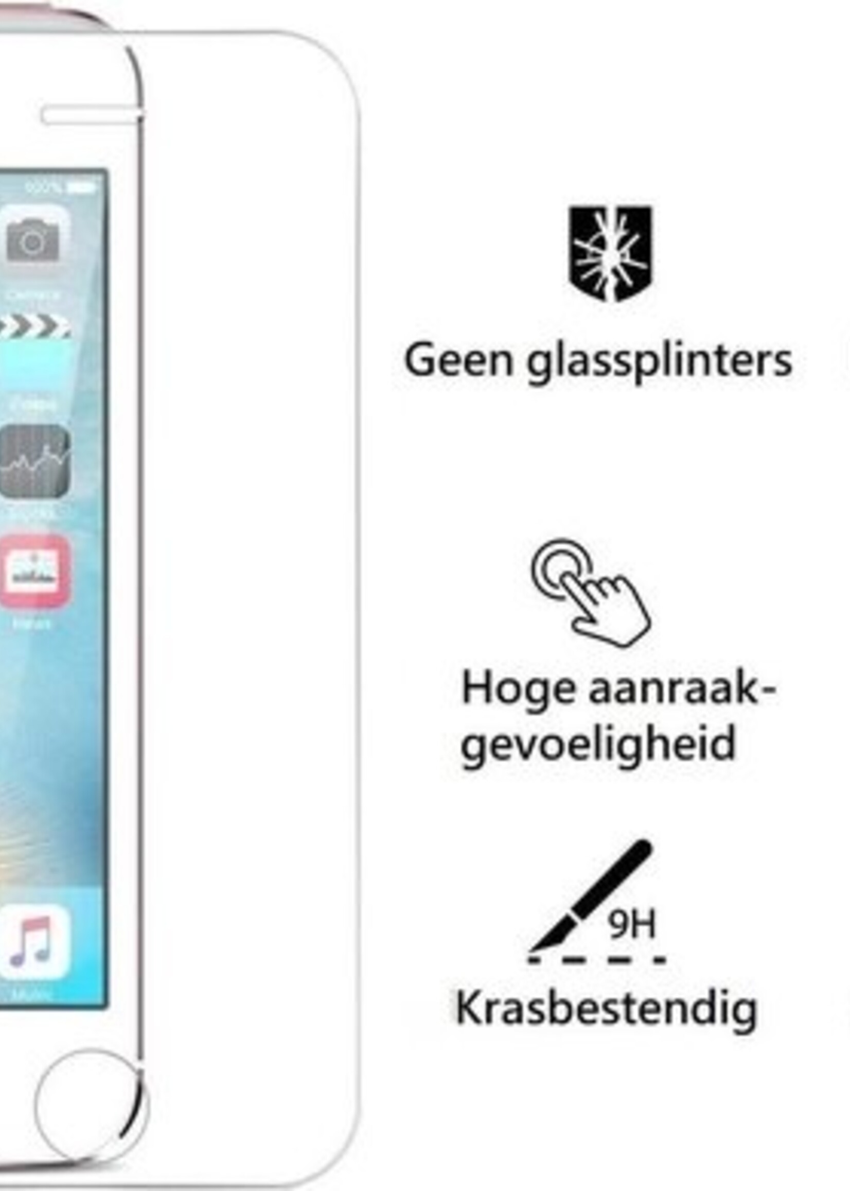 BTH Screenprotector Geschikt voor iPhone 4/4s Screenprotector Glas Gehard Tempered Glass - Screenprotector Geschikt voor iPhone 4/4s Screen Protector Screen Cover