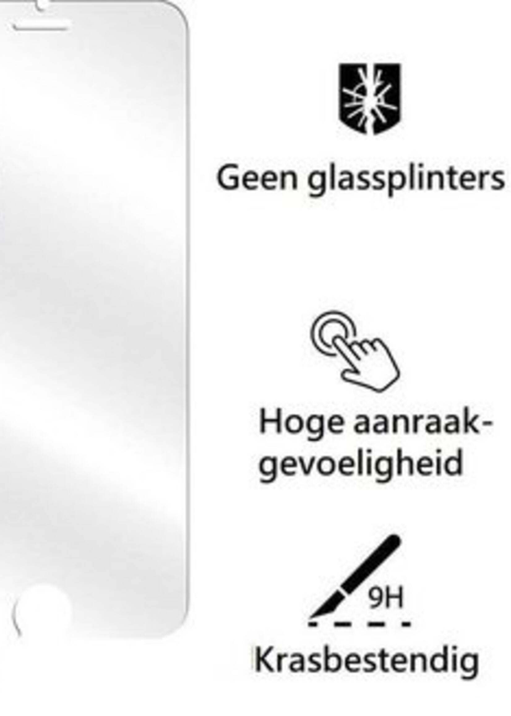 BTH Screenprotector Geschikt voor iPhone 7 Screenprotector Glas Gehard Tempered Glass - Screenprotector Geschikt voor iPhone 7 Screen Protector Screen Cover