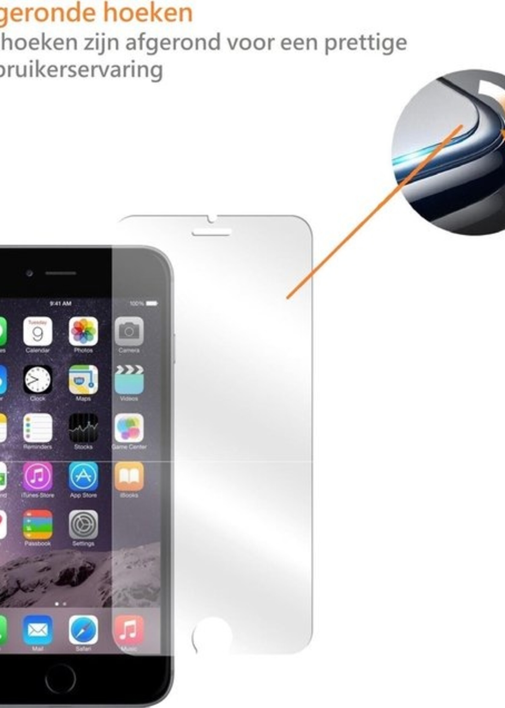 BTH Screenprotector Geschikt voor iPhone 7 Screenprotector Glas Gehard Tempered Glass - Screenprotector Geschikt voor iPhone 7 Screen Protector Screen Cover