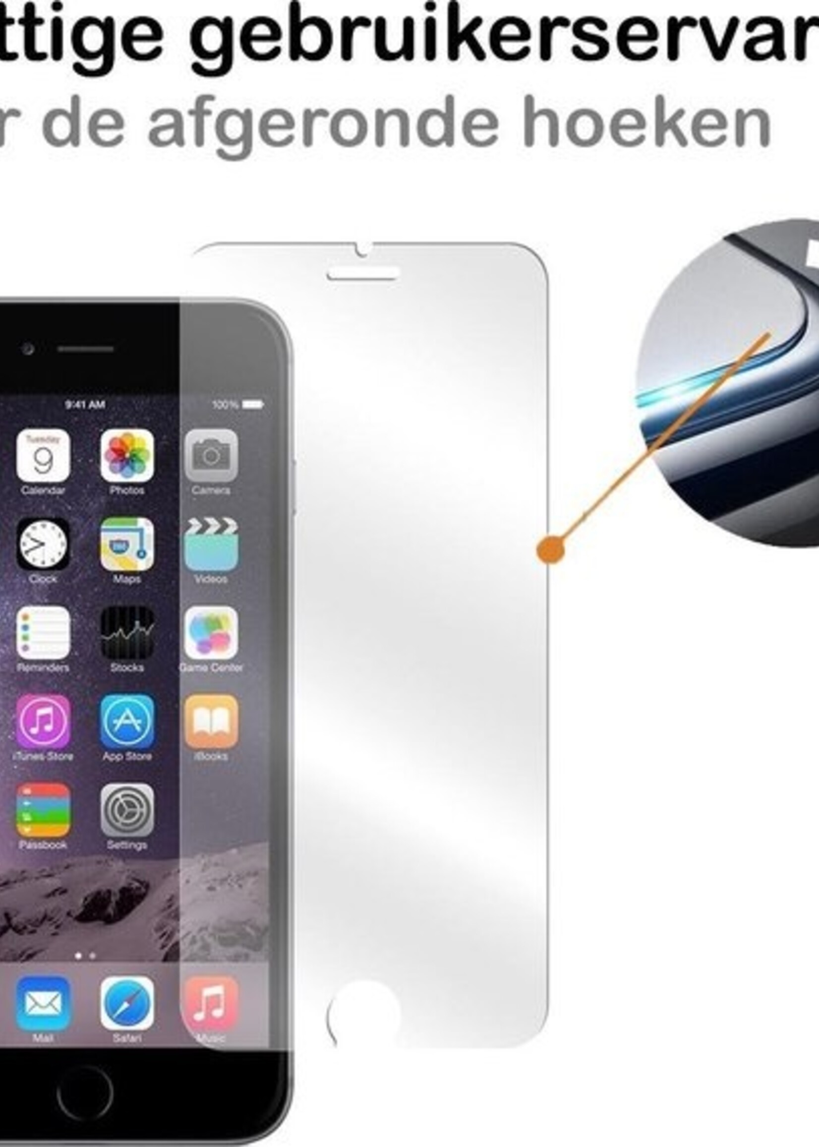 BTH Screenprotector Geschikt voor iPhone 8 Screenprotector Glas Gehard Tempered Glass - Screenprotector Geschikt voor iPhone 8 Screen Protector Screen Cover - 2 PACK