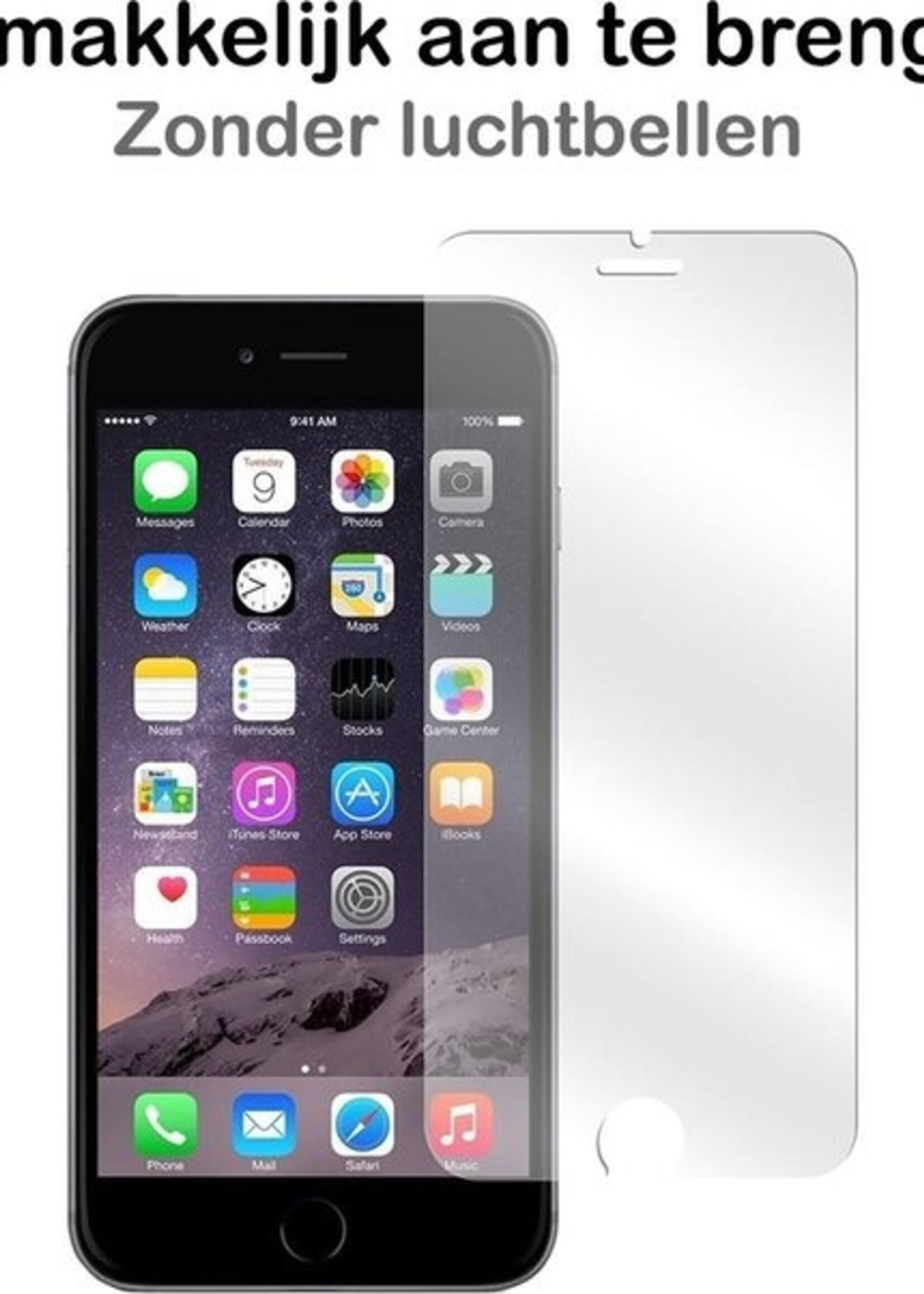 BTH Screenprotector Geschikt voor iPhone 8 Screenprotector Glas Gehard Tempered Glass - Screenprotector Geschikt voor iPhone 8 Screen Protector Screen Cover - 2 PACK