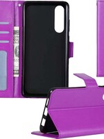 BTH BTH Samsung Galaxy A50 Flip Case Cover Flip Hoesje Book Case Hoes Paars