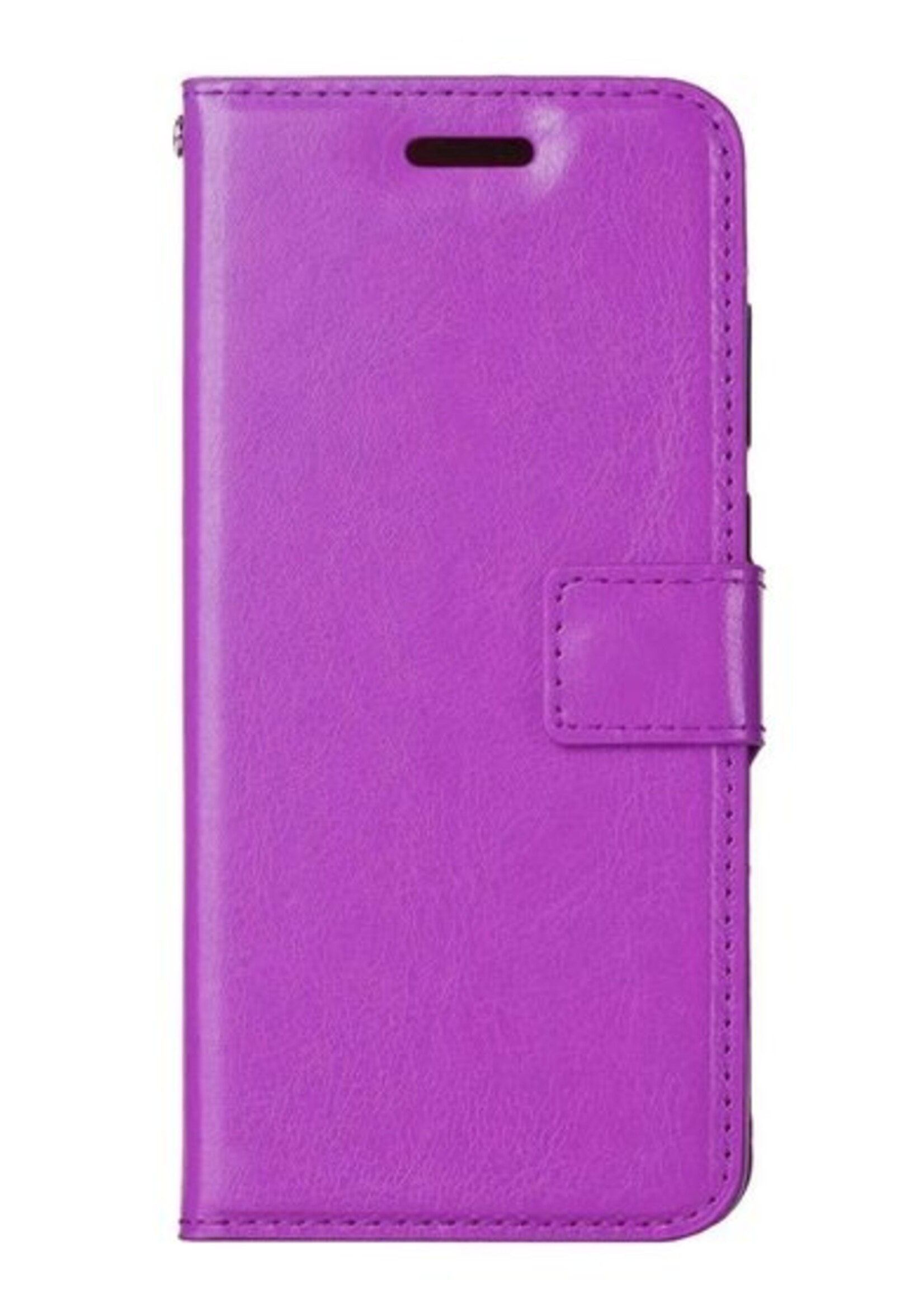 BTH Hoesje Geschikt voor Samsung Galaxy A50 Hoesje Book Case Hoes Portemonnee Cover Walletcase - Hoes Geschikt voor Samsung A50 Hoes Bookcase Hoesje - Paars