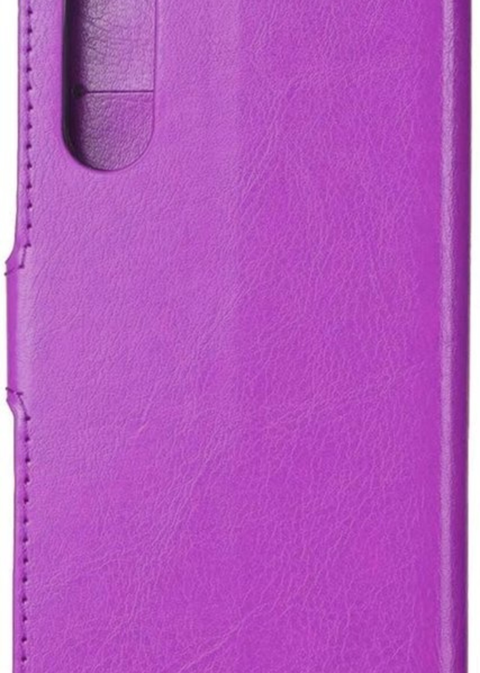 BTH Hoesje Geschikt voor Samsung Galaxy A50 Hoesje Book Case Hoes Portemonnee Cover Walletcase - Hoes Geschikt voor Samsung A50 Hoes Bookcase Hoesje - Paars
