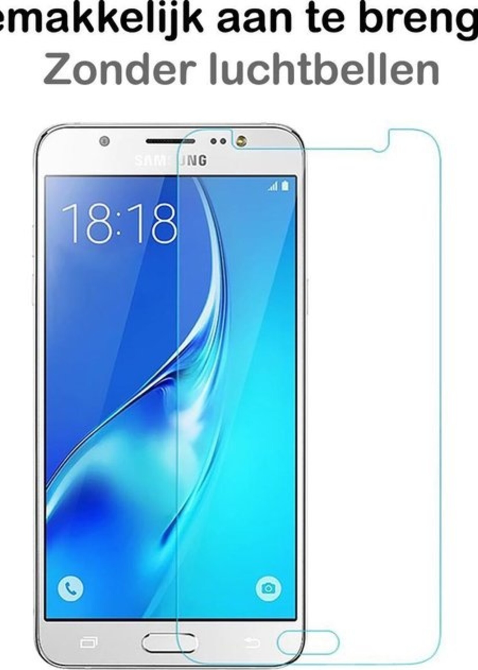 BTH Screenprotector Geschikt voor Samsung J5 2016 Screenprotector Glas Gehard Tempered Glass - Screenprotector Geschikt voor Samsung Galaxy J5 2016 Screen Protector Screen Cover