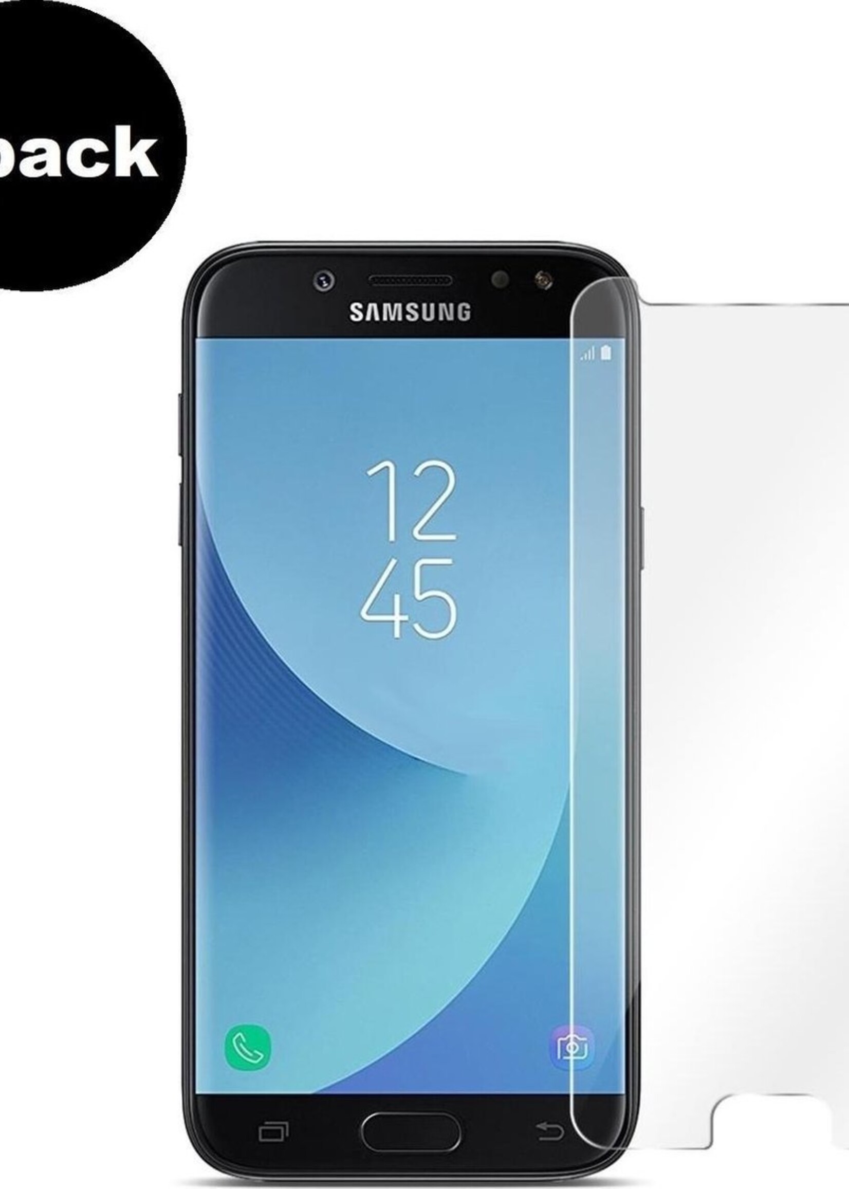 BTH Screenprotector Geschikt voor Samsung J3 2017 Screenprotector Glas Gehard Tempered Glass - Screenprotector Geschikt voor Samsung Galaxy J3 2017 Screen Protector Screen Cover - 2 PACK