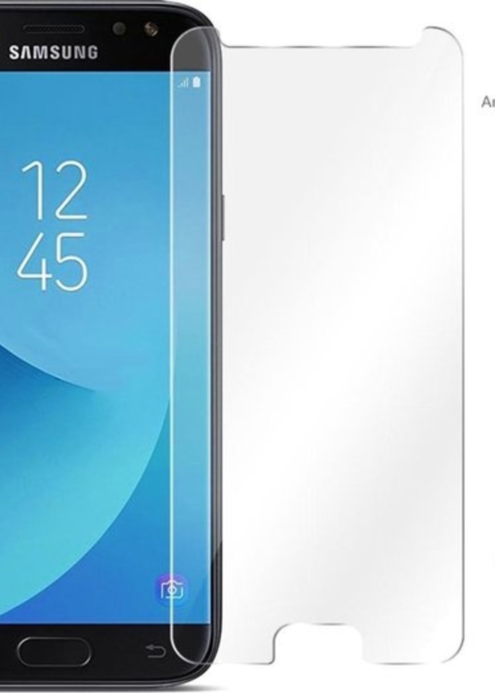 BTH Screenprotector Geschikt voor Samsung J3 2017 Screenprotector Glas Gehard Tempered Glass - Screenprotector Geschikt voor Samsung Galaxy J3 2017 Screen Protector Screen Cover - 2 PACK