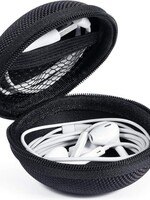 BTH BTH Opberg Case Etui Hoesje Voor Oordopjes Oortjes En Laadkabels Zwart