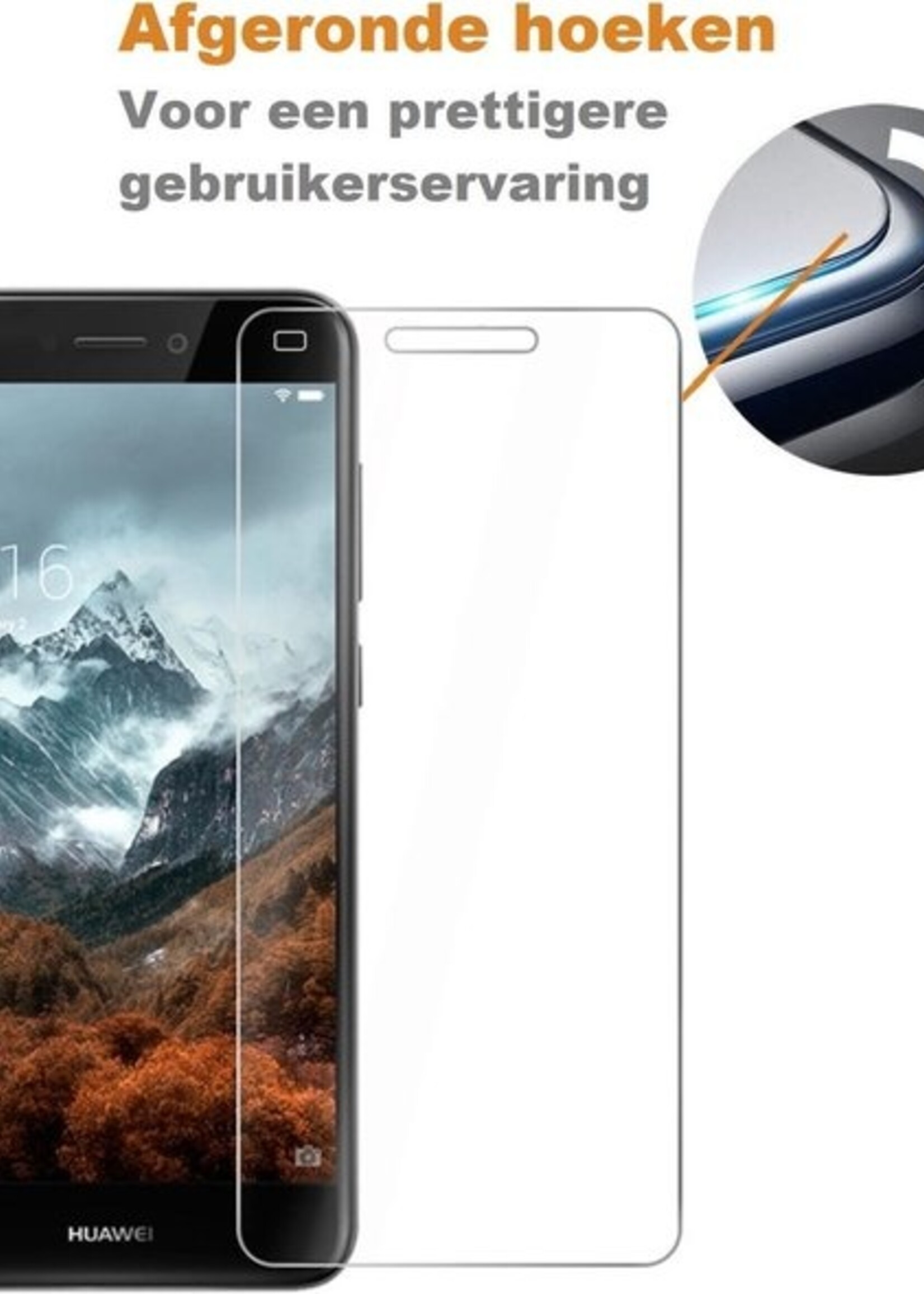 BTH Screenprotector Geschikt voor Huawei P8 Lite Screenprotector Glas Gehard Tempered Glass - Screenprotector Geschikt voor Huawei P8 Lite Screen Protector Screen Cover