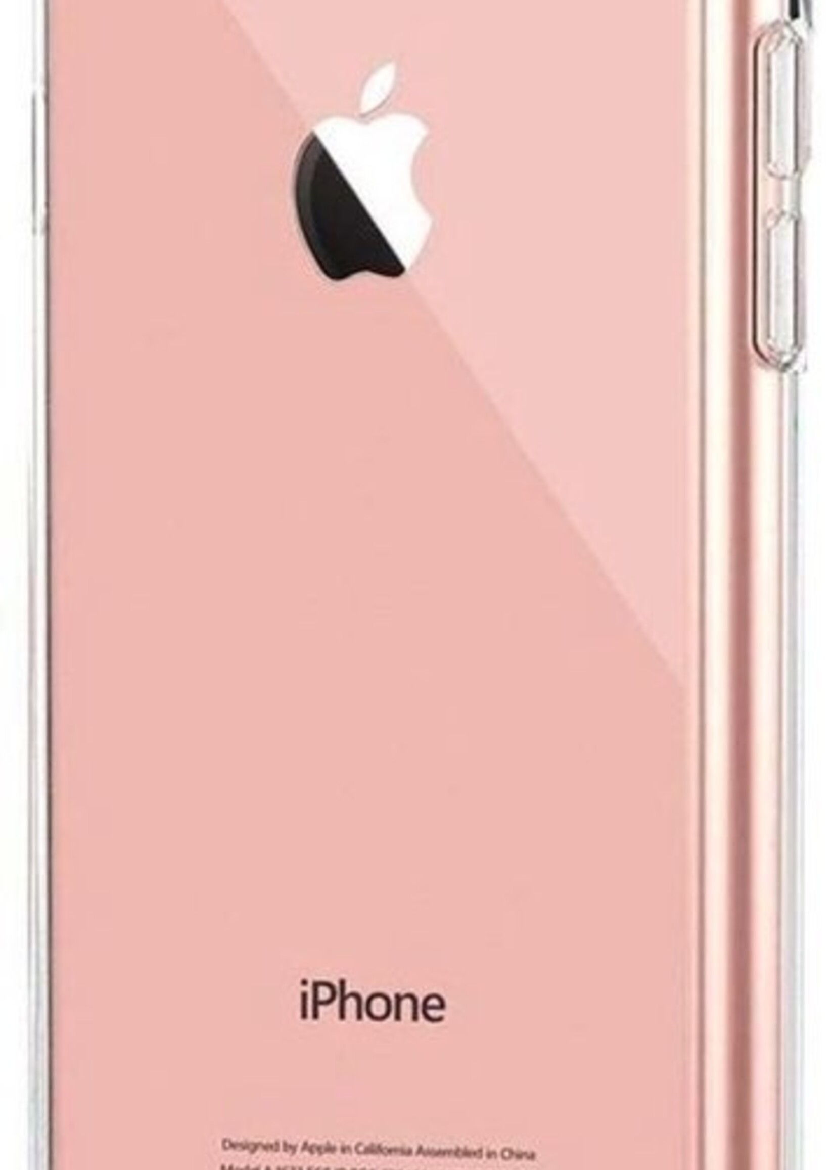 BTH Hoesje Geschikt voor iPhone 6 Hoesje Siliconen Shock Proof Case Hoes - Hoes Geschikt voor iPhone 6 Hoes Cover Case Shockproof - Transparant