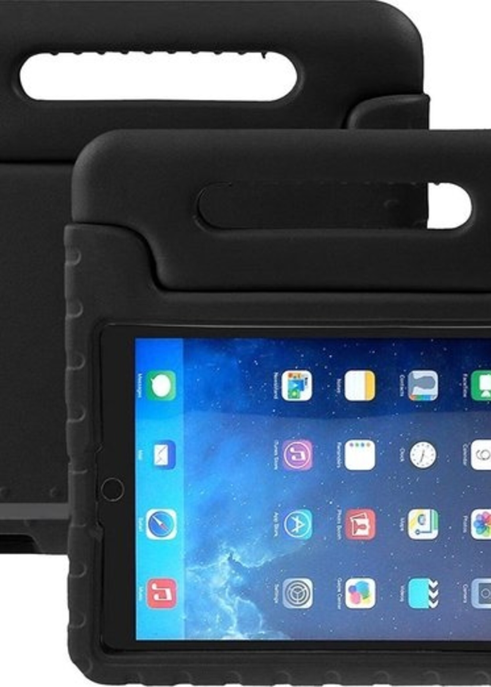 BTH Kinderhoes Geschikt voor iPad 4 Hoes Kinder Hoesje Kids Case Cover Kidsproof Met Screenprotector - Hoesje Geschikt voor iPad 4 Hoesje Kinder Hoes - Zwart