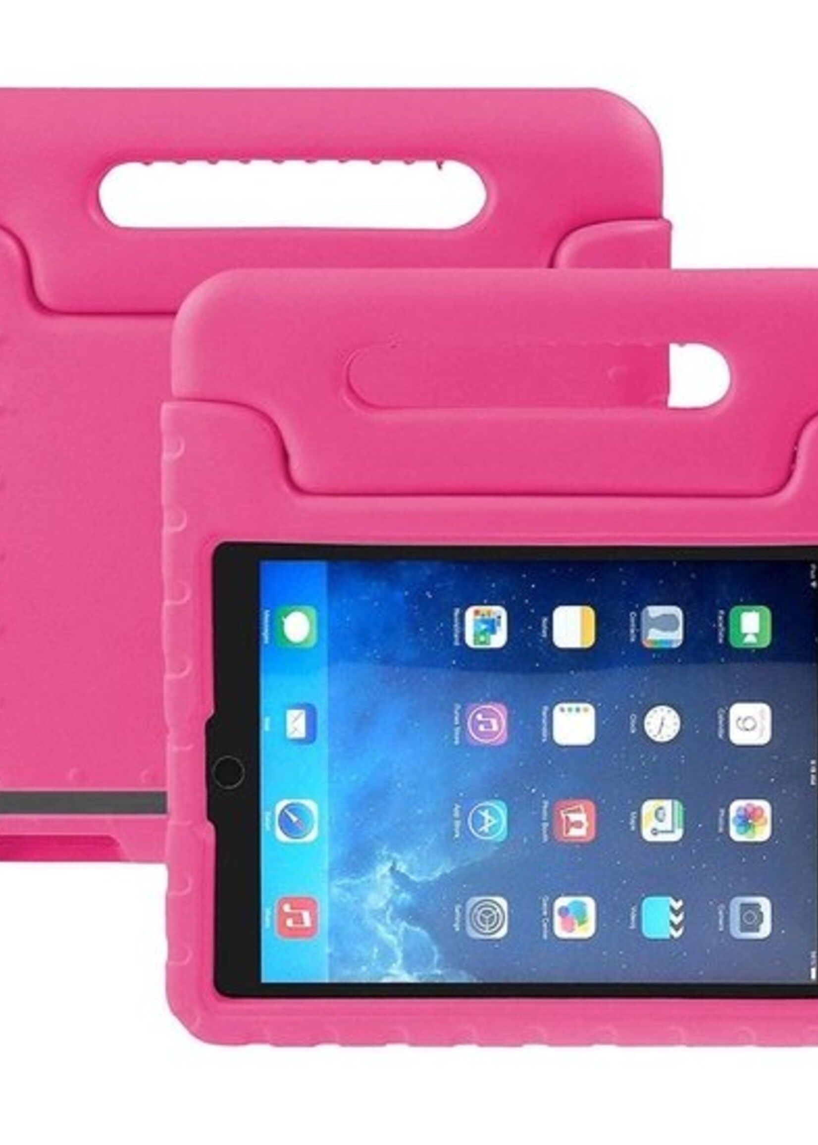BTH Kinderhoes Geschikt voor iPad 4 Hoes Kinder Hoesje Kids Case Cover Kidsproof Met Screenprotector - Hoesje Geschikt voor iPad 4 Hoesje Kinder Hoes - Roze