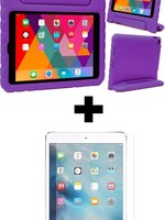 BTH BTH iPad 2017 / 2018 / Pro 9.7 / Air 1/2 Kinderhoes - Met Screenprotector - Paars