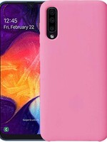 BTH BTH Samsung Galaxy A50 Hoesje Siliconen Hoes Back Cover Case - Roze