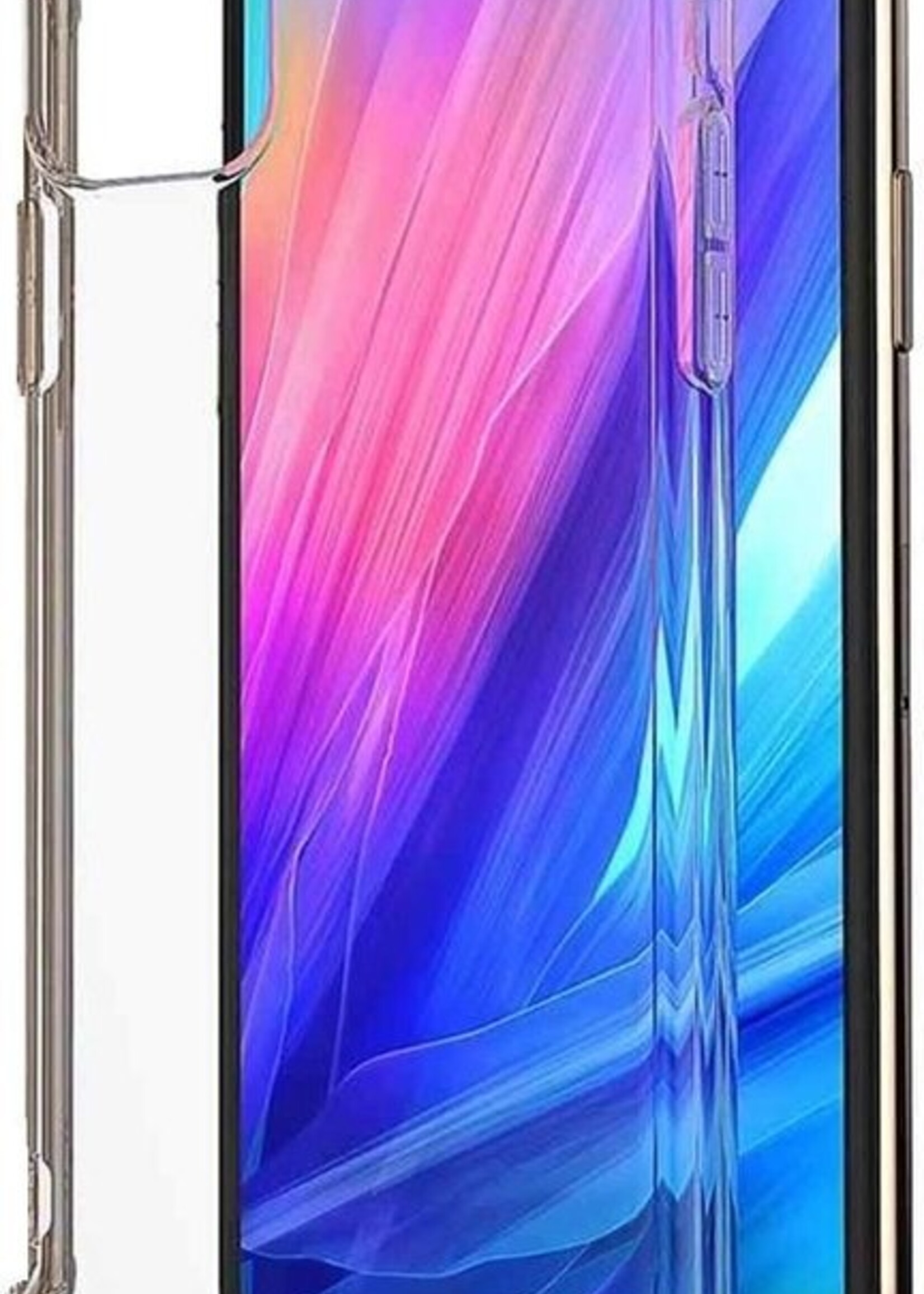 BTH Hoesje Geschikt voor iPhone 11 Hoesje Siliconen Shock Proof Case Hoes Met 2x Screenprotector - Hoes Geschikt voor iPhone 11 Hoes Cover Case Shockproof - Transparant
