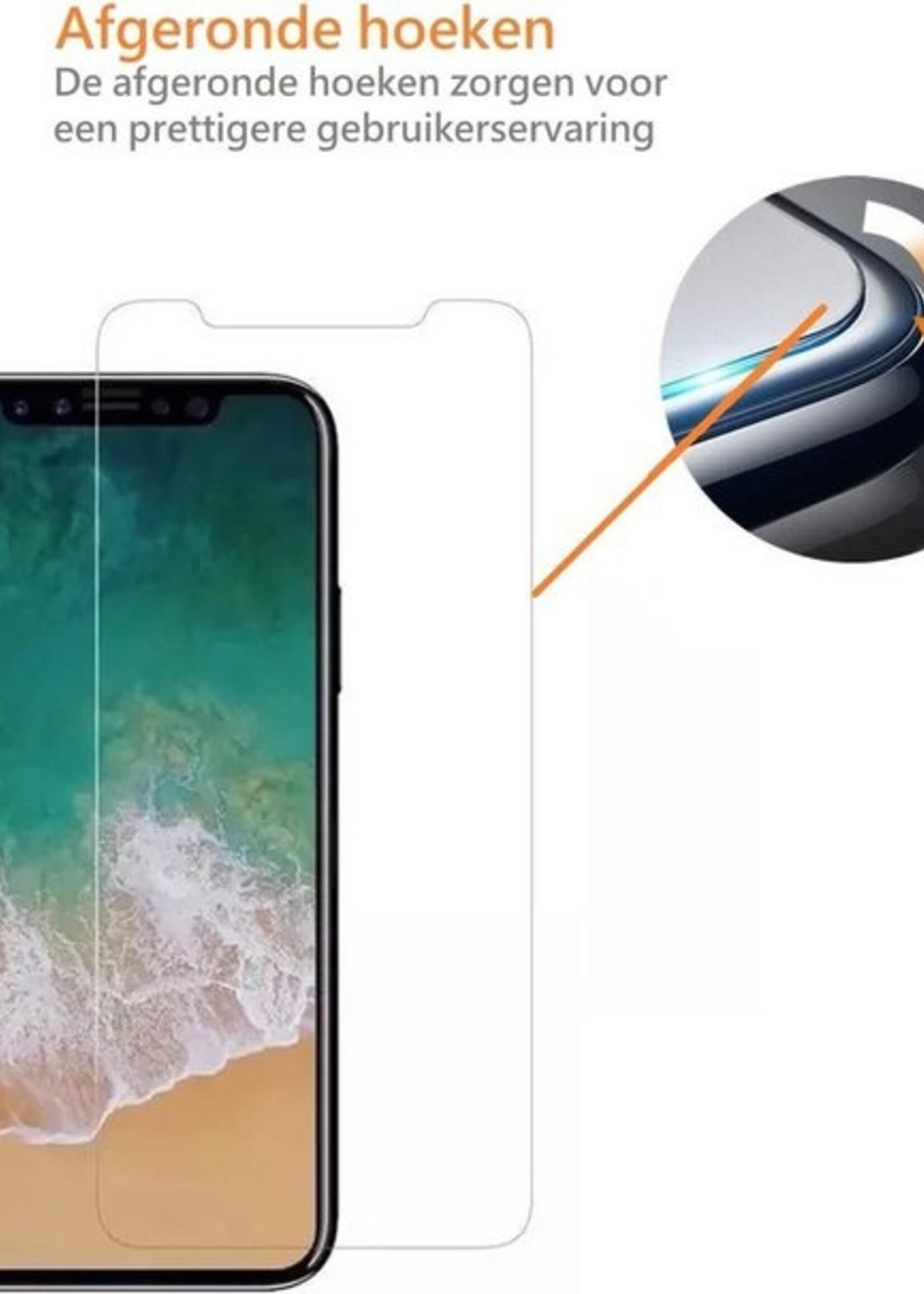 BTH Hoesje Geschikt voor iPhone 11 Hoesje Siliconen Shock Proof Case Hoes Met 2x Screenprotector - Hoes Geschikt voor iPhone 11 Hoes Cover Case Shockproof - Transparant