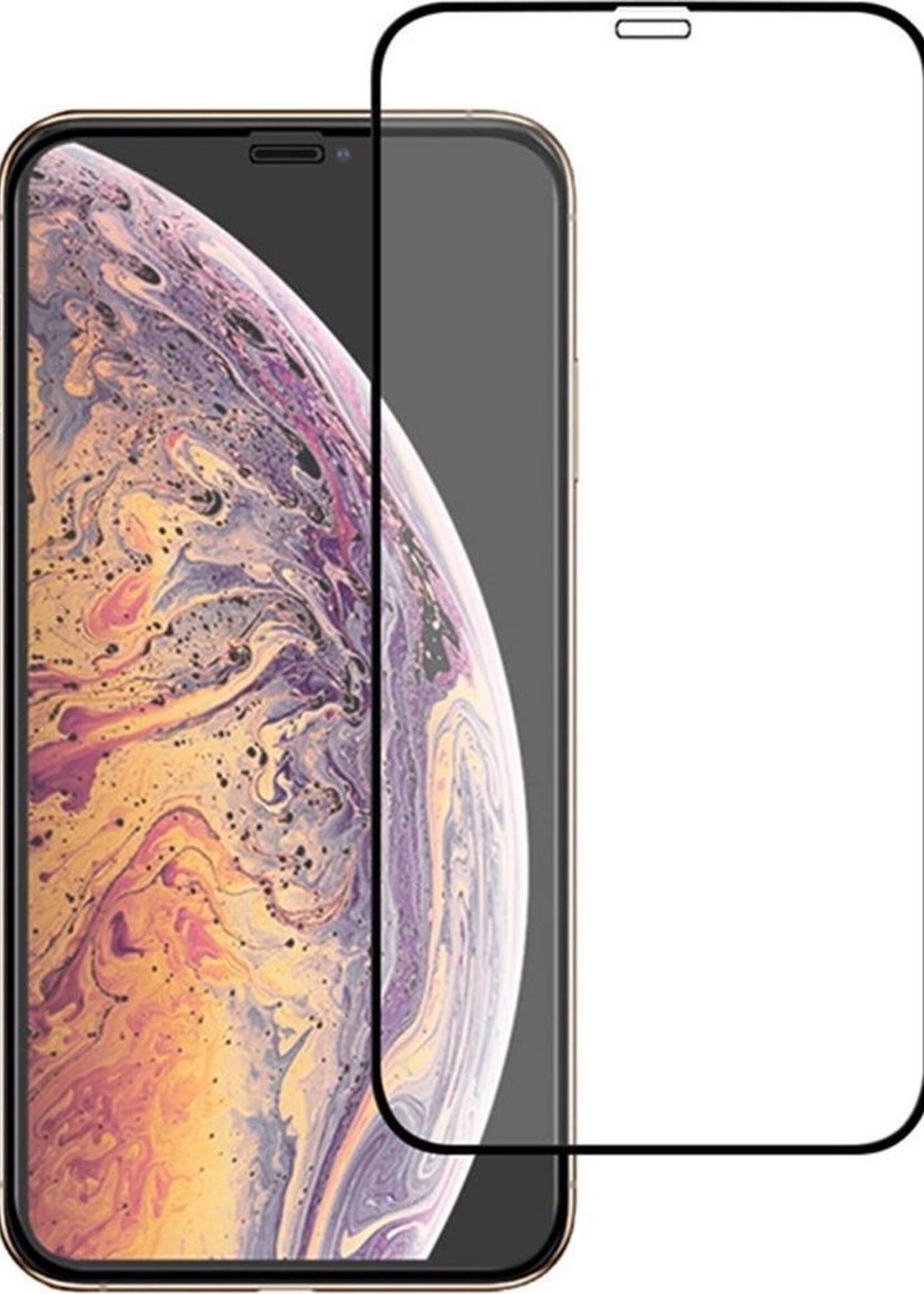 BTH Screenprotector Geschikt voor iPhone X/Xs Screenprotector Glas Gehard Tempered Glass Full Cover - Screenprotector Geschikt voor X/Xs Screen Protector Screen Cover
