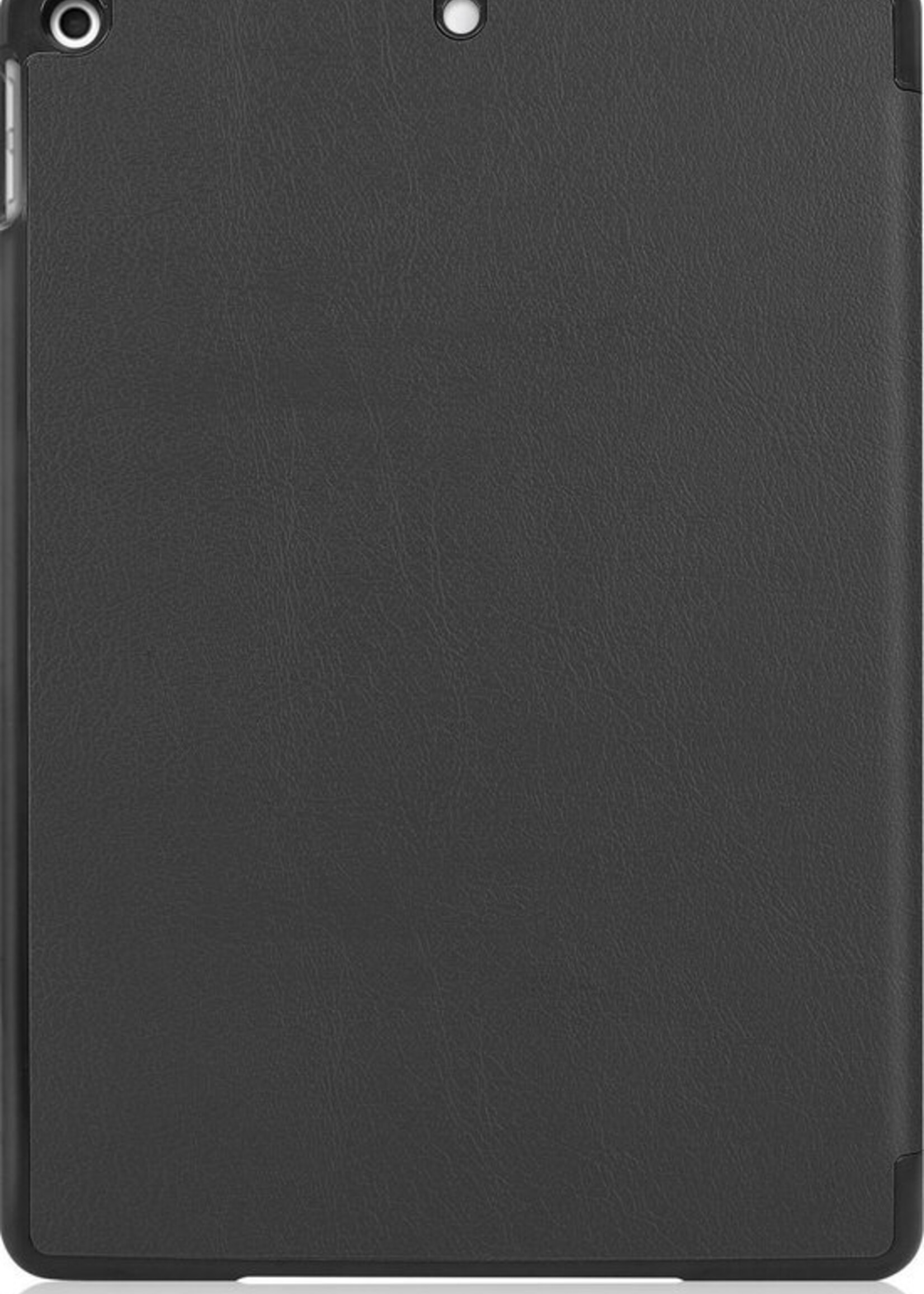 BTH Hoes Geschikt voor iPad 10.2 2019 Hoes Book Case Hoesje Trifold Cover - Hoesje Geschikt voor iPad 7 Hoesje Bookcase - Zwart