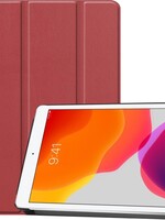 BTH BTH iPad 10.2 (2019) Hoesje Tablet Hoes Bookcase Cover - Donker Rood