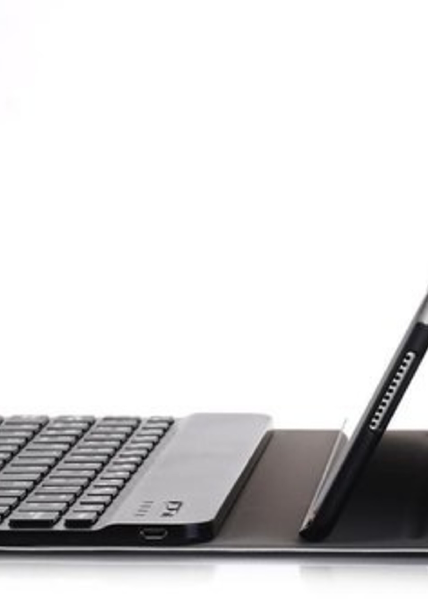 BTH Hoes Geschikt voor iPad 10.2 2019 Hoes Toetsenbord Hoesje Keyboard Case Cover - Hoesje Geschikt voor iPad 7 Hoes Toetsenbord Case - Zwart