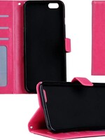 BTH BTH iPhone 5s Flip Case Cover Flip Hoesje Book Case Hoes Donker Roze