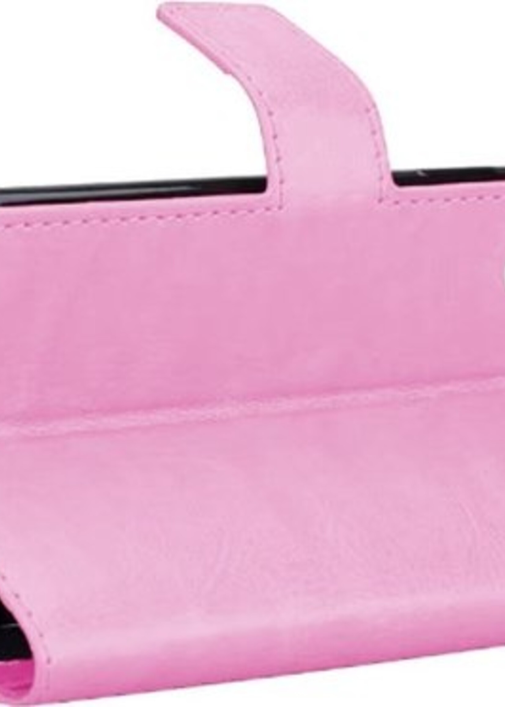 BTH Hoesje Geschikt voor iPhone X/Xs Hoesje Book Case Hoes Portemonnee Cover Walletcase - Hoes Geschikt voor iPhone X/Xs Hoes Bookcase Hoesje - Licht Roze