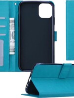 BTH BTH iPhone 11 Pro Flip Case Cover Flip Hoesje Book Case Hoes – Turquoise