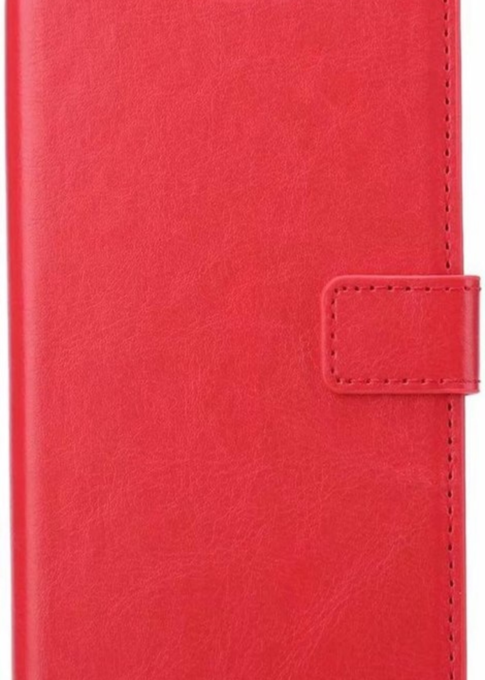 BTH Hoesje Geschikt voor iPhone 11 Pro Max Hoesje Book Case Hoes Portemonnee Cover Walletcase - Hoes Geschikt voor iPhone 11 Pro Max Hoes Bookcase Hoesje - Rood