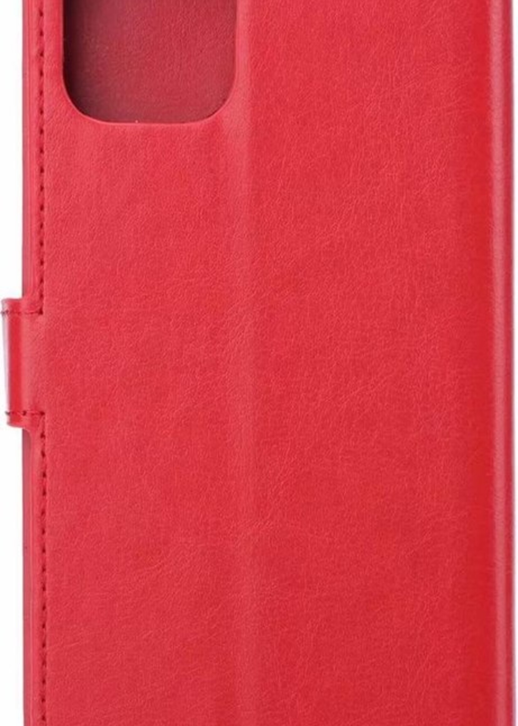 BTH Hoesje Geschikt voor iPhone 11 Pro Max Hoesje Book Case Hoes Portemonnee Cover Walletcase - Hoes Geschikt voor iPhone 11 Pro Max Hoes Bookcase Hoesje - Rood