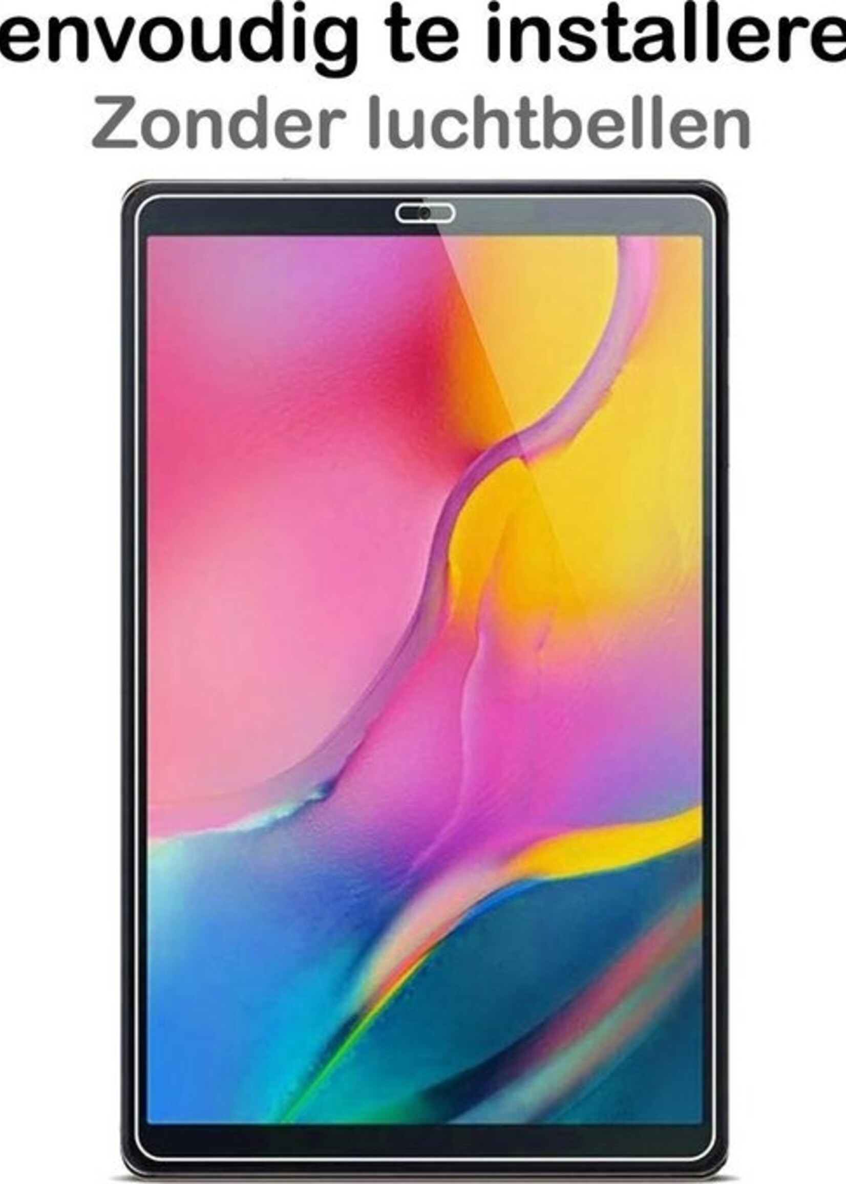 BTH Screenprotector Geschikt voor Samsung Galaxy Tab A 10.1 2019 Screenprotector Tempered Glass Screen Protector Gehard Glas - Screenprotector Geschikt voor Samsung Tab A 10.1 (2019) Screenprotector Glas - 2 PACK