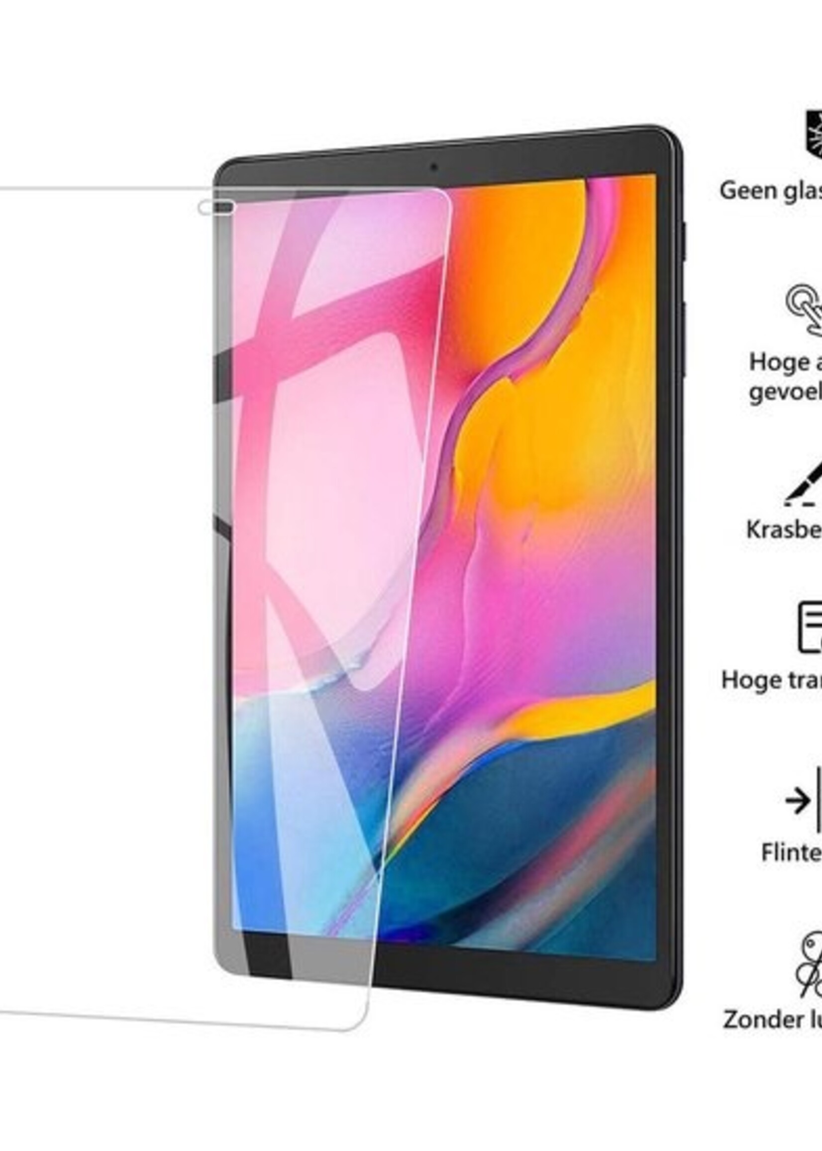 BTH Screenprotector Geschikt voor Samsung Galaxy Tab A 10.1 2019 Screenprotector Tempered Glass Screen Protector Gehard Glas - Screenprotector Geschikt voor Samsung Tab A 10.1 (2019) Screenprotector Glas - 2 PACK
