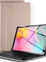 BTH BTH Samsung Galaxy Tab A 10.1 2019 Toetsenbord Hoes Keyboard Cover - Goud
