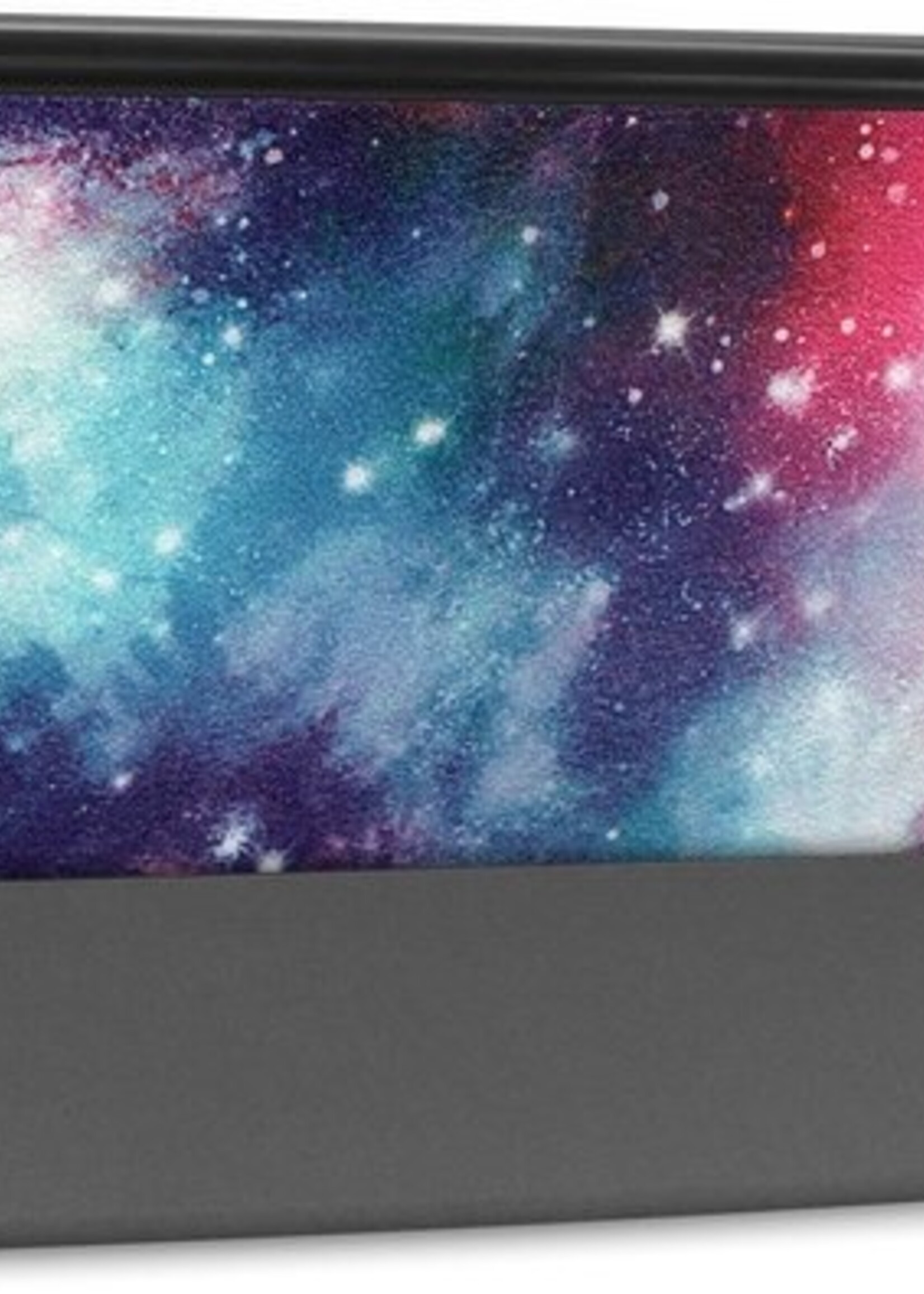 BTH Hoes Geschikt voor iPad 10.2 2019 Hoes Book Case Hoesje Trifold Cover - Hoesje Geschikt voor iPad 7 Hoesje Bookcase - Galaxy