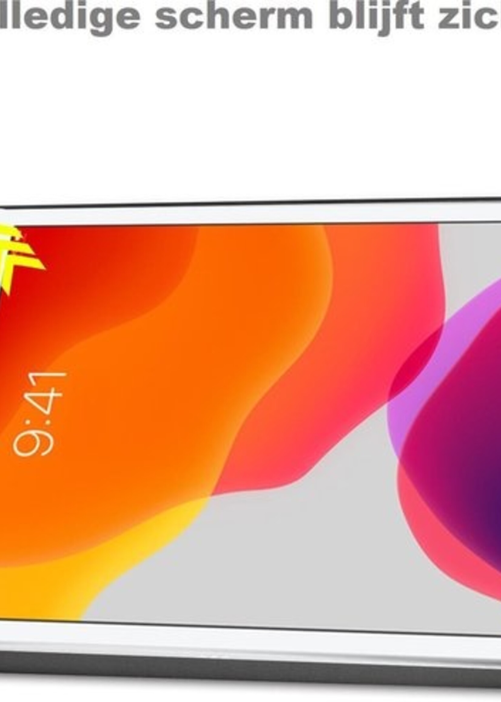 BTH Hoes Geschikt voor iPad 10.2 2019 Hoes Book Case Hoesje Trifold Cover - Hoesje Geschikt voor iPad 7 Hoesje Bookcase - Don't Touch Me