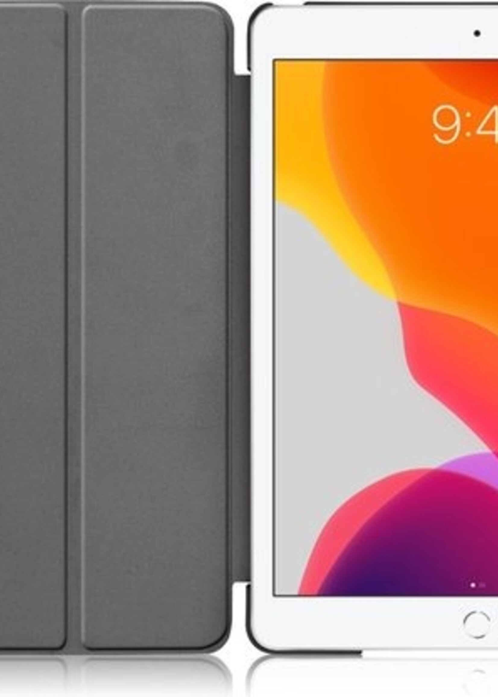 BTH Hoes Geschikt voor iPad 10.2 2019 Hoes Book Case Hoesje Trifold Cover - Hoesje Geschikt voor iPad 7 Hoesje Bookcase - Don't Touch Me