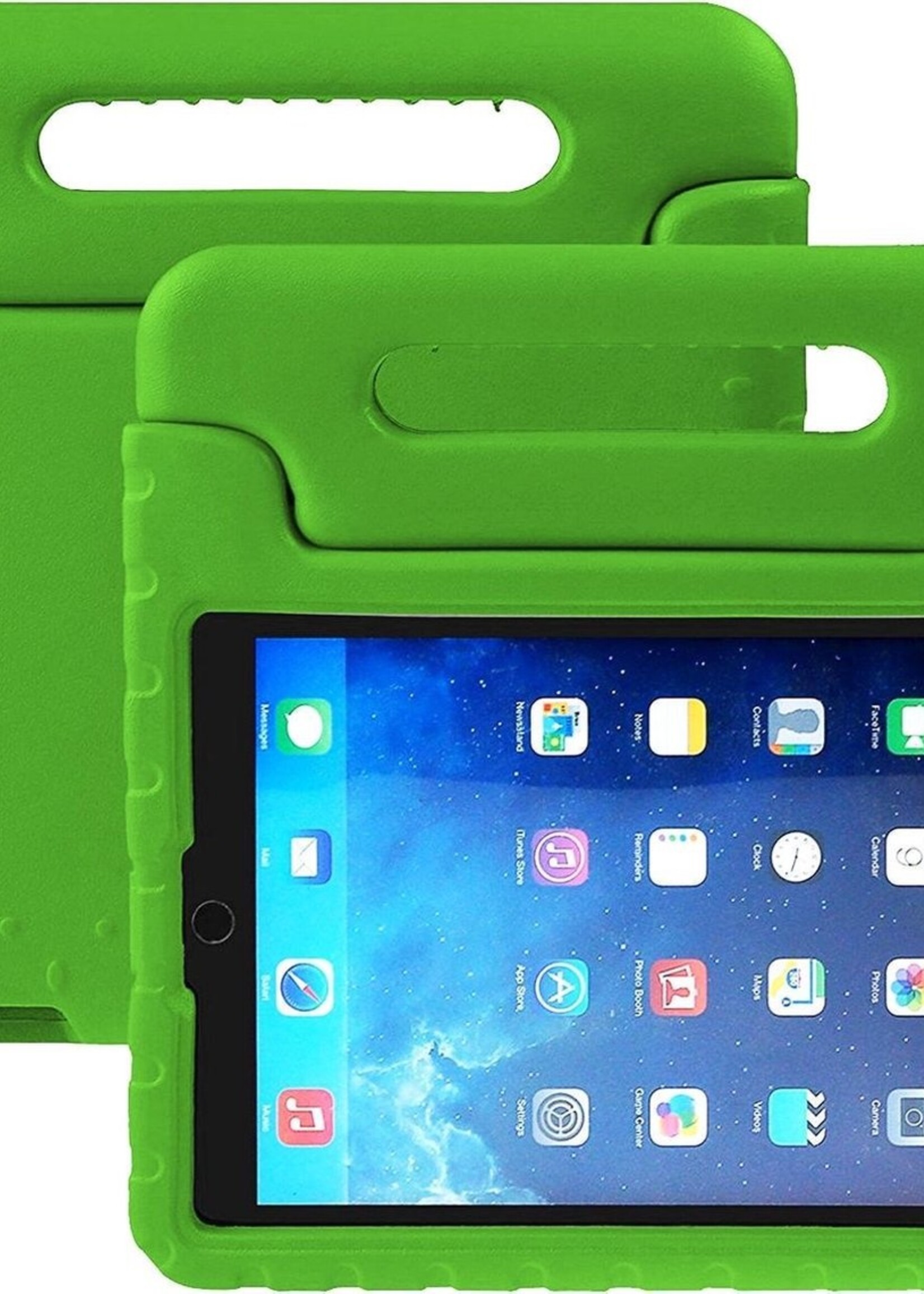 BTH Kinderhoes Geschikt voor iPad 10.2 2019 Hoes Kinder Hoesje Kids Case Cover Kidsproof - Hoesje Geschikt voor iPad 7 Hoesje Kinder Hoes - Groen