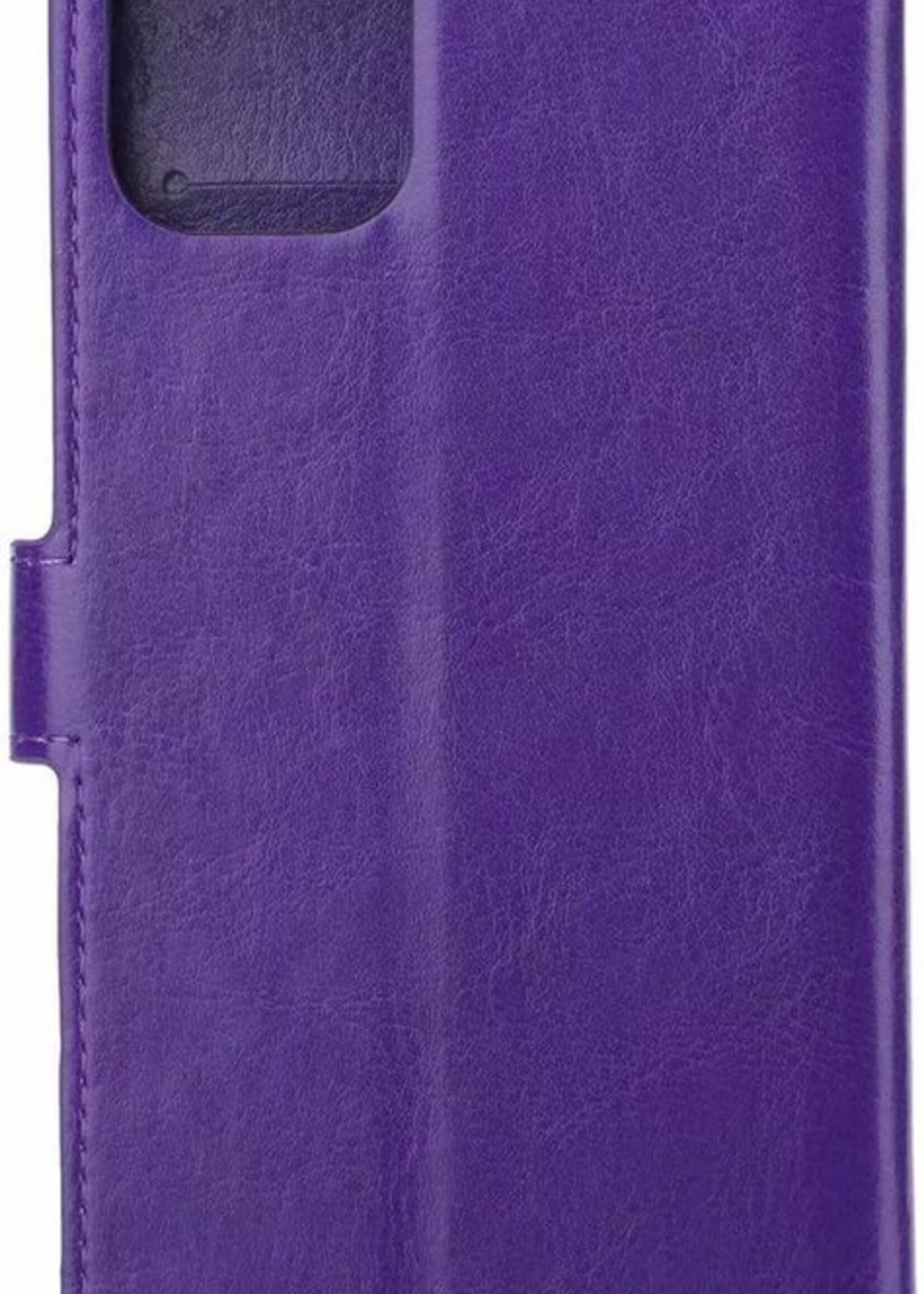 BTH Hoesje Geschikt voor iPhone 11 Pro Hoesje Book Case Hoes Portemonnee Cover Walletcase - Hoes Geschikt voor iPhone 11 Pro Hoes Bookcase Hoesje - Paars