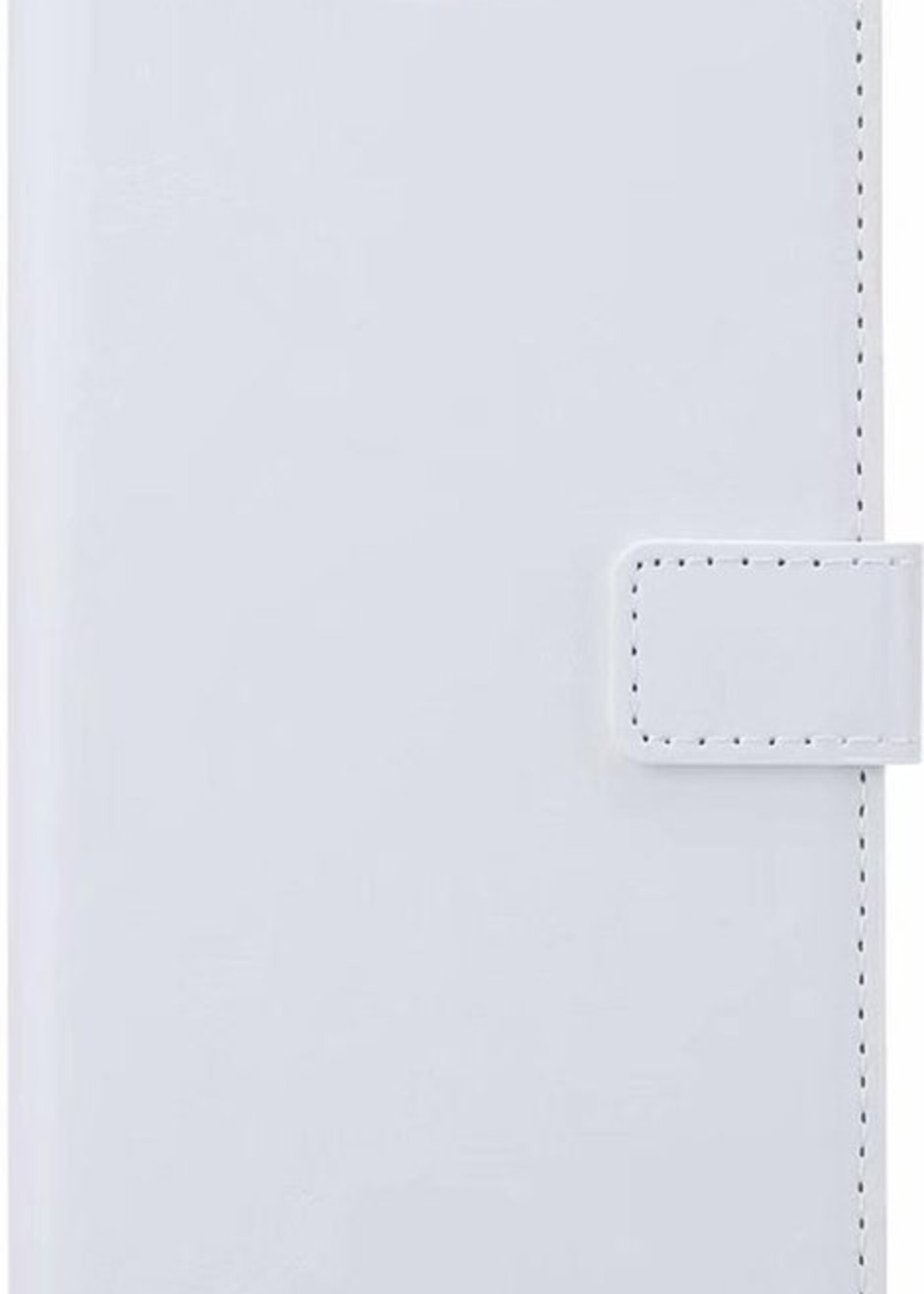 BTH Hoesje Geschikt voor iPhone 11 Pro Max Hoesje Book Case Hoes Portemonnee Cover Walletcase - Hoes Geschikt voor iPhone 11 Pro Max Hoes Bookcase Hoesje - Wit