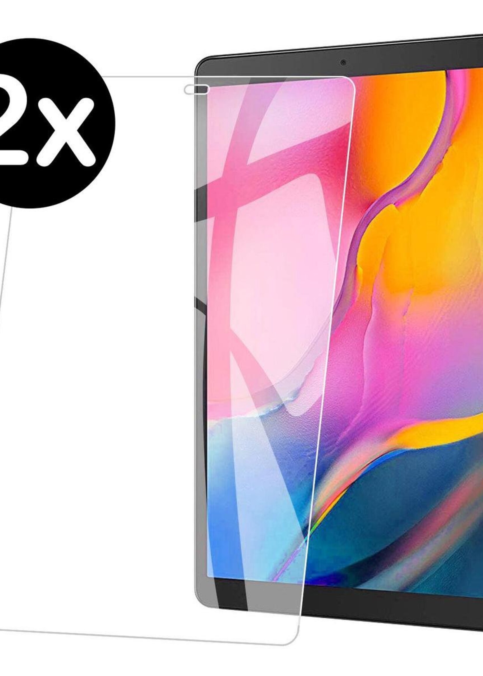 BTH Screenprotector Geschikt voor Samsung Galaxy Tab A 10.1 2019 Screenprotector Tempered Glass Screen Protector Gehard Glas - Screenprotector Geschikt voor Samsung Tab A 10.1 (2019) Screenprotector Glas - 2 PACK