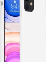 BTH BTH iPhone 11 Hoesje Siliconen Case Hoes Back Cover TPU - Wit