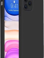 BTH BTH iPhone 11 Pro Hoesje Siliconen Case Hoes Back Cover TPU - Zwart
