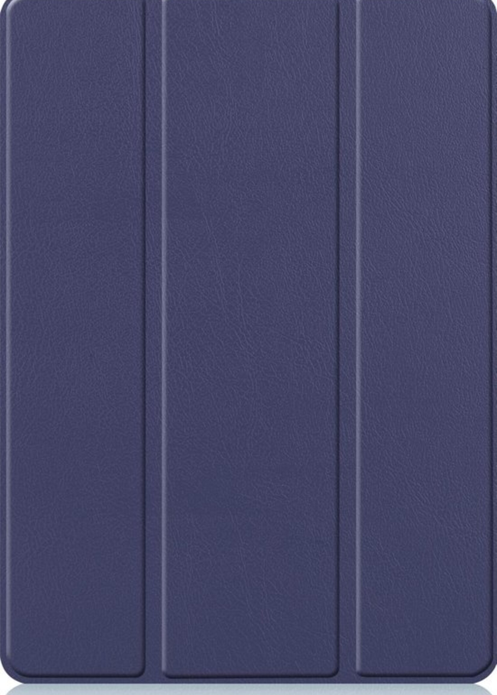 BTH Hoes Geschikt voor iPad 10.2 2019 Hoes Book Case Hoesje Trifold Cover Met Uitsparing Geschikt voor Apple Pencil - Hoesje Geschikt voor iPad 7 Hoesje Bookcase - Blauw