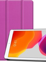 BTH BTH iPad 10.2 (2019) Hoesje Tablet Hoes Bookcase Smart Cover – Paars