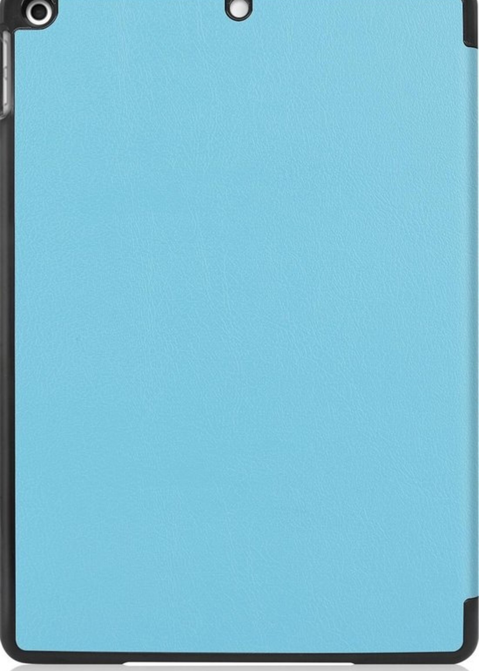 BTH Hoes Geschikt voor iPad 10.2 2019 Hoes Book Case Hoesje Trifold Cover - Hoesje Geschikt voor iPad 7 Hoesje Bookcase - Blauw