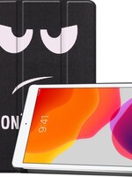 BTH BTH iPad 10.2 (2019) Hoesje Tablet Hoes Bookcase Cover – Don't Touch Me