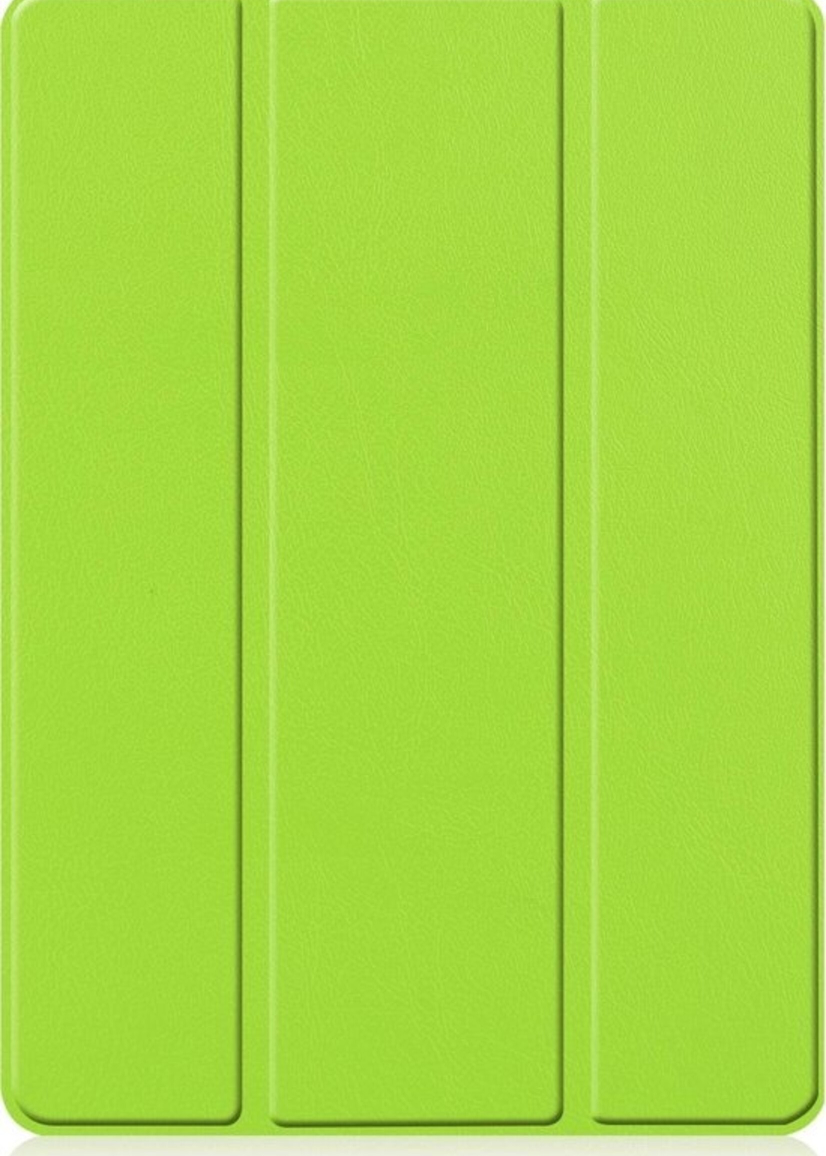 BTH Hoes Geschikt voor iPad 10.2 2019 Hoes Book Case Hoesje Trifold Cover Met Uitsparing Geschikt voor Apple Pencil - Hoesje Geschikt voor iPad 7 Hoesje Bookcase - Groen