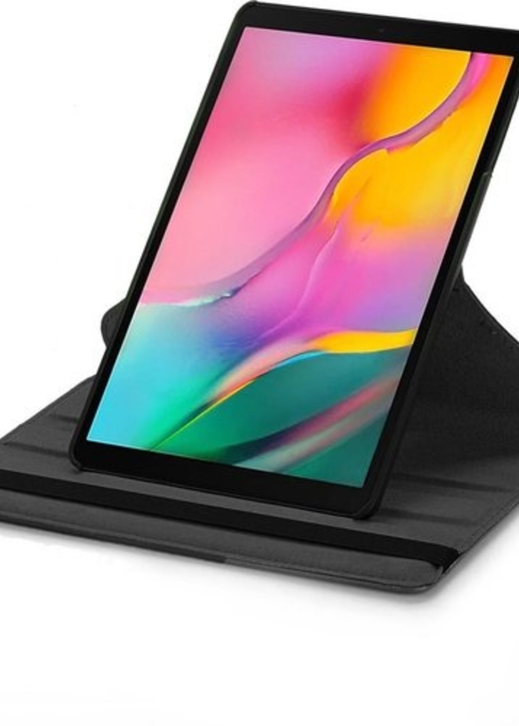 BTH Hoes Geschikt voor iPad 10.2 2019 Hoes Case 360 Draaibare Hoes Cover - Hoesje Geschikt voor iPad 7 Hoesje Draaibaar - Zwart