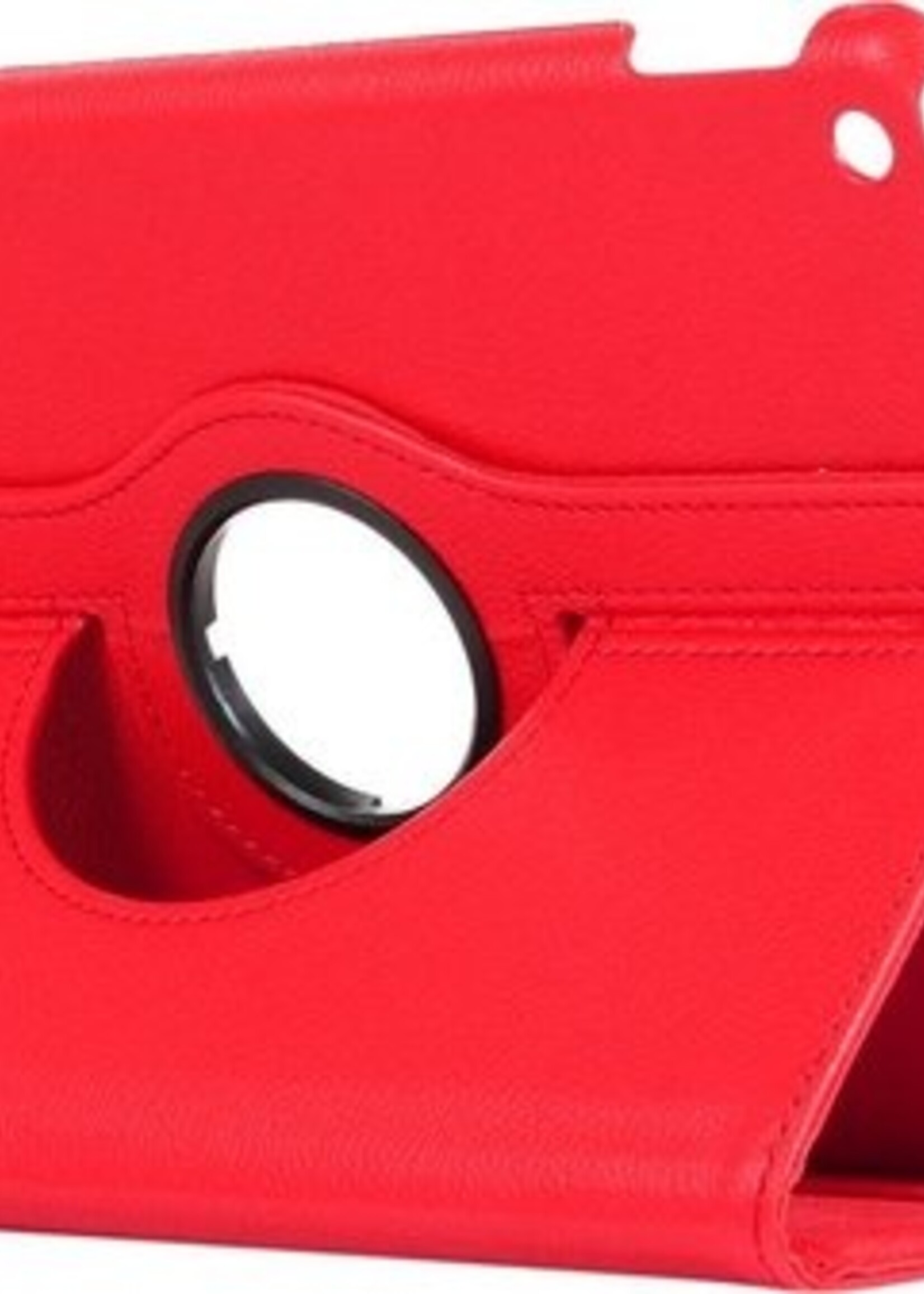 BTH Hoes Geschikt voor iPad 10.2 2019 Hoes Case 360 Draaibare Hoes Cover - Hoesje Geschikt voor iPad 7 Hoesje Draaibaar - Rood
